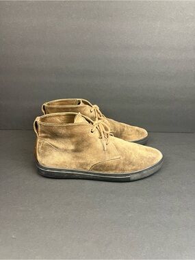 Vintage CLAE Men’s Suede  Chelsea Boots 11 Brown Lace Up Casual Office Wear Shoe